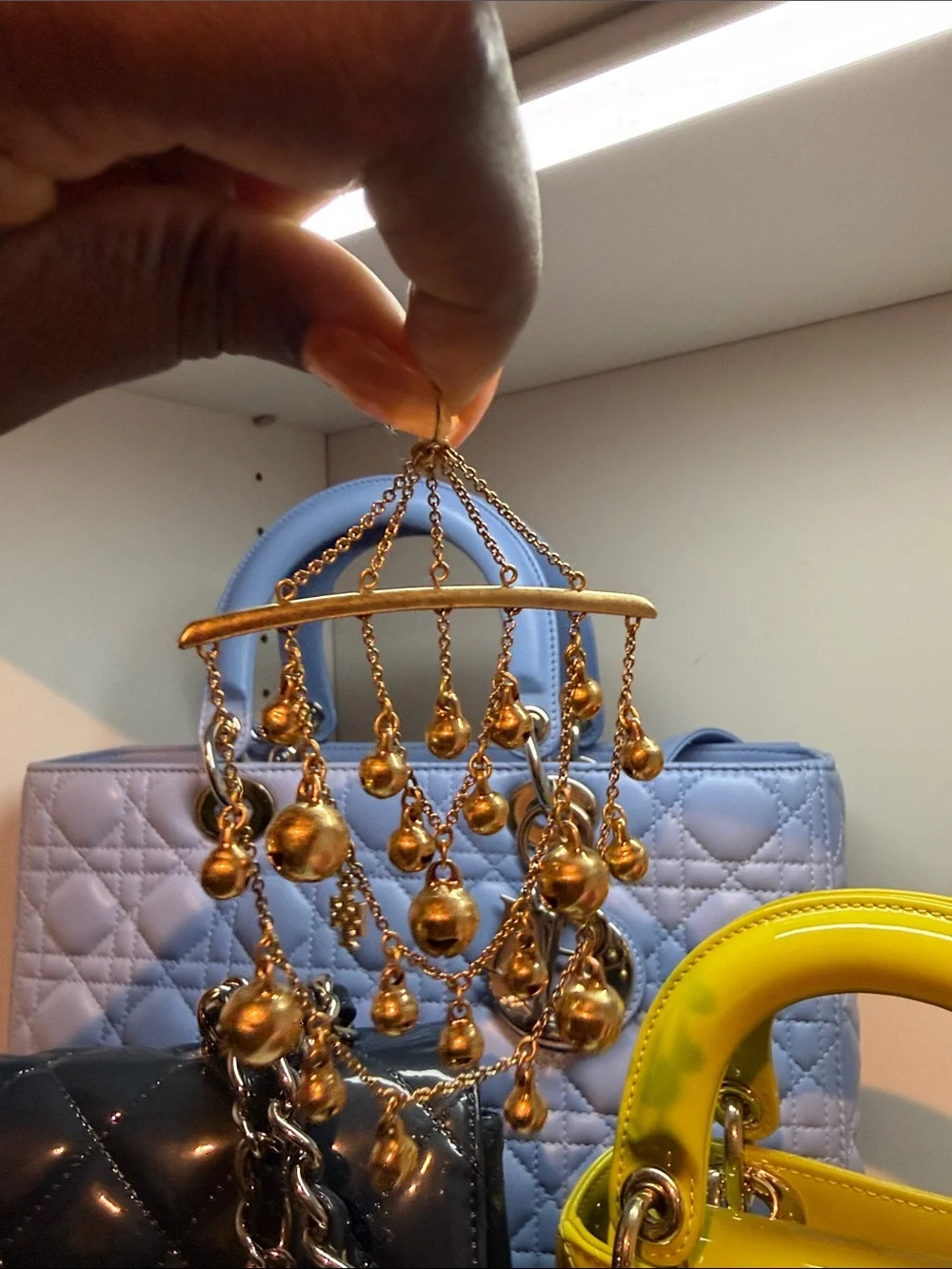 Tory Burch Gold Dangle Chandelier Earrings